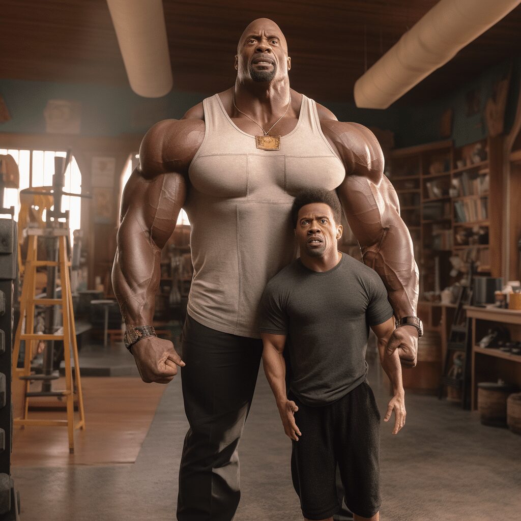 The Rock and Kevin Hart
