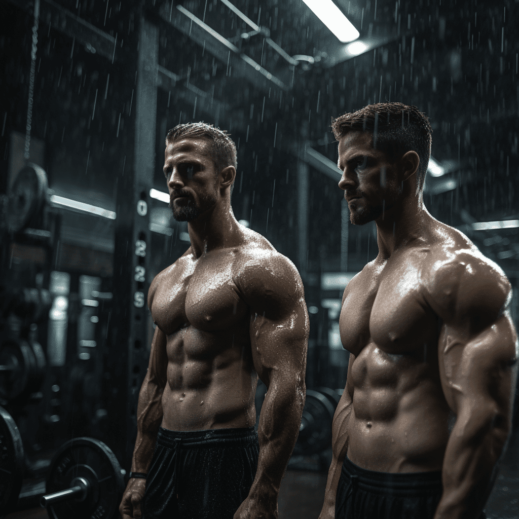 Loadedm Fitness Models Lifting In The Gym Shirtless While Is Ra E3B8304B 2Dae 4374 B084 8Eb02928Cc6B Bl Ab Challenge