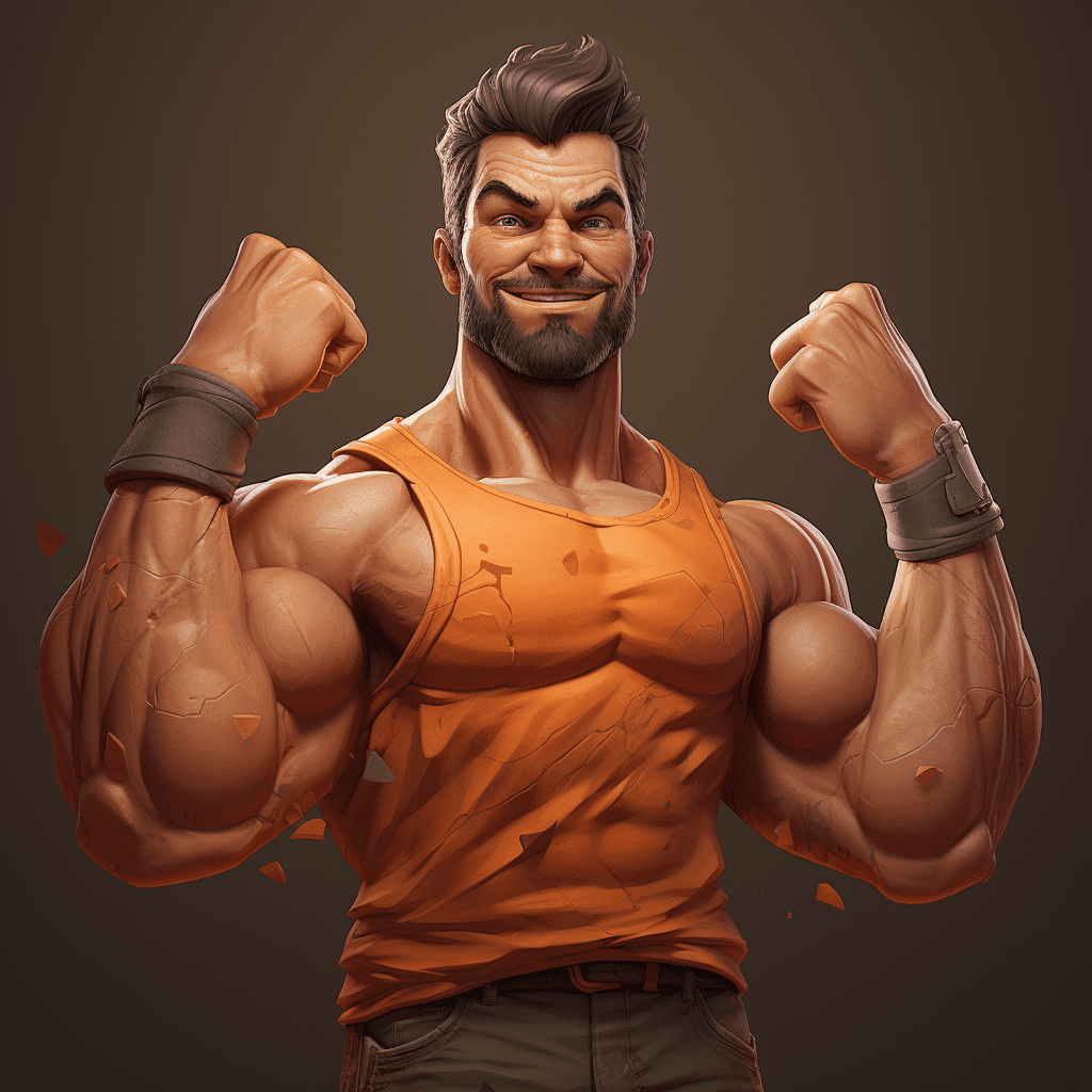 Muscle Cartoon Image