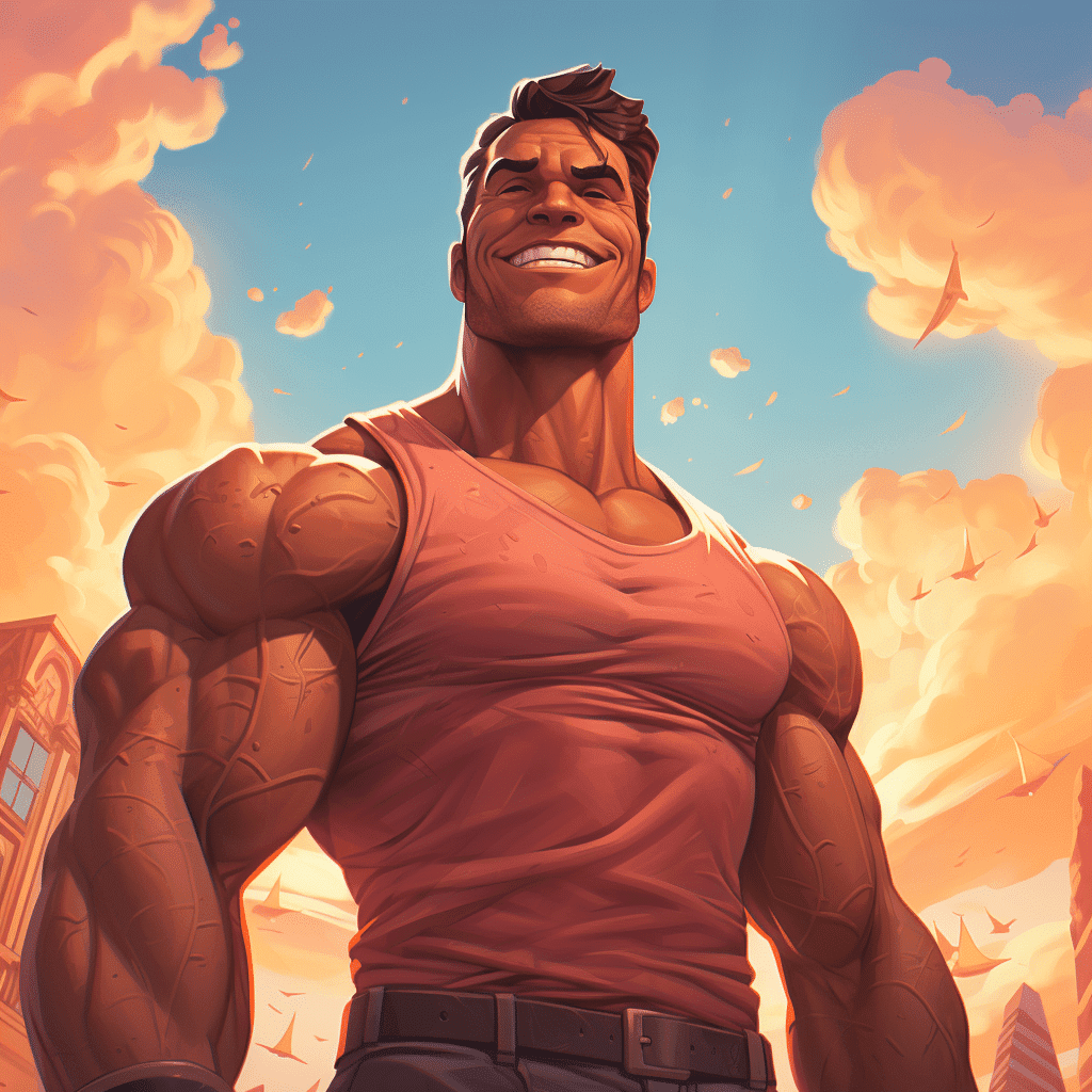 Muscles Cartoon Image
