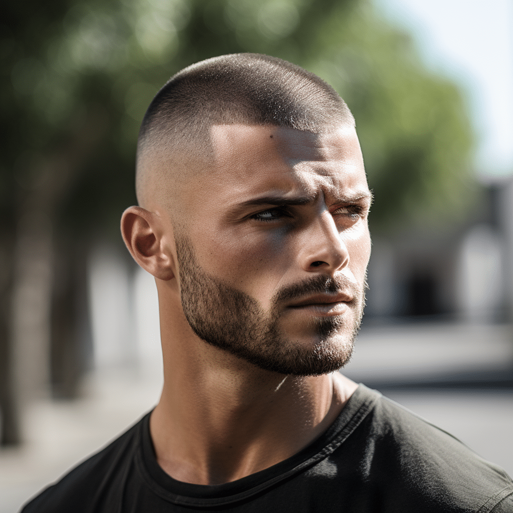 Buzz Cut With Fade Image 21498