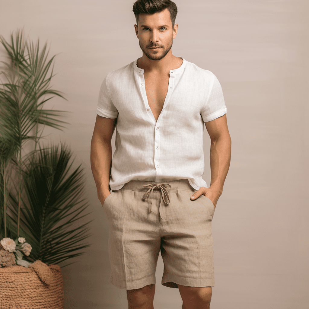 Linen Shorts Image 21469