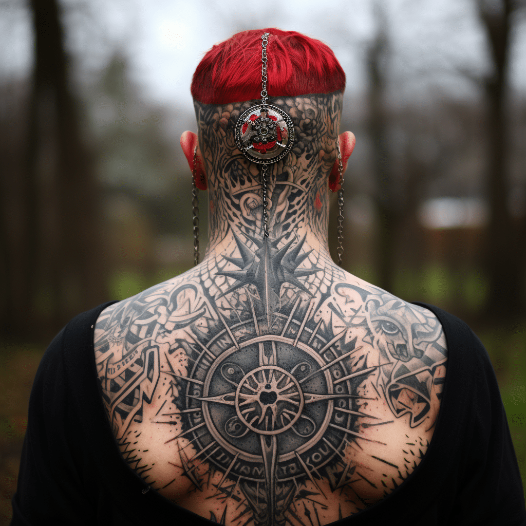 Tattoo At Back Of Neck Image 22623
