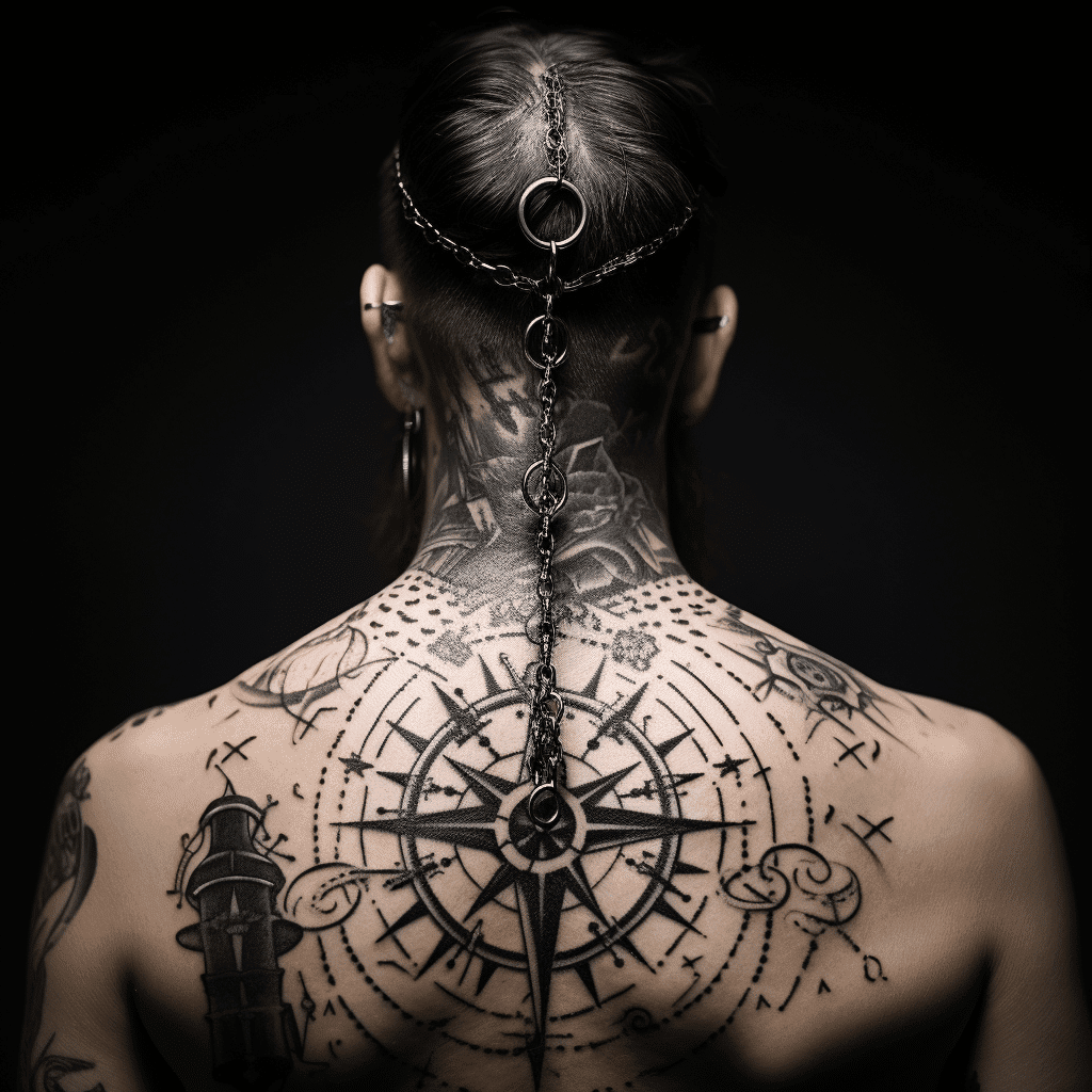 Tattoo At The Back Of The Neck Image 22624