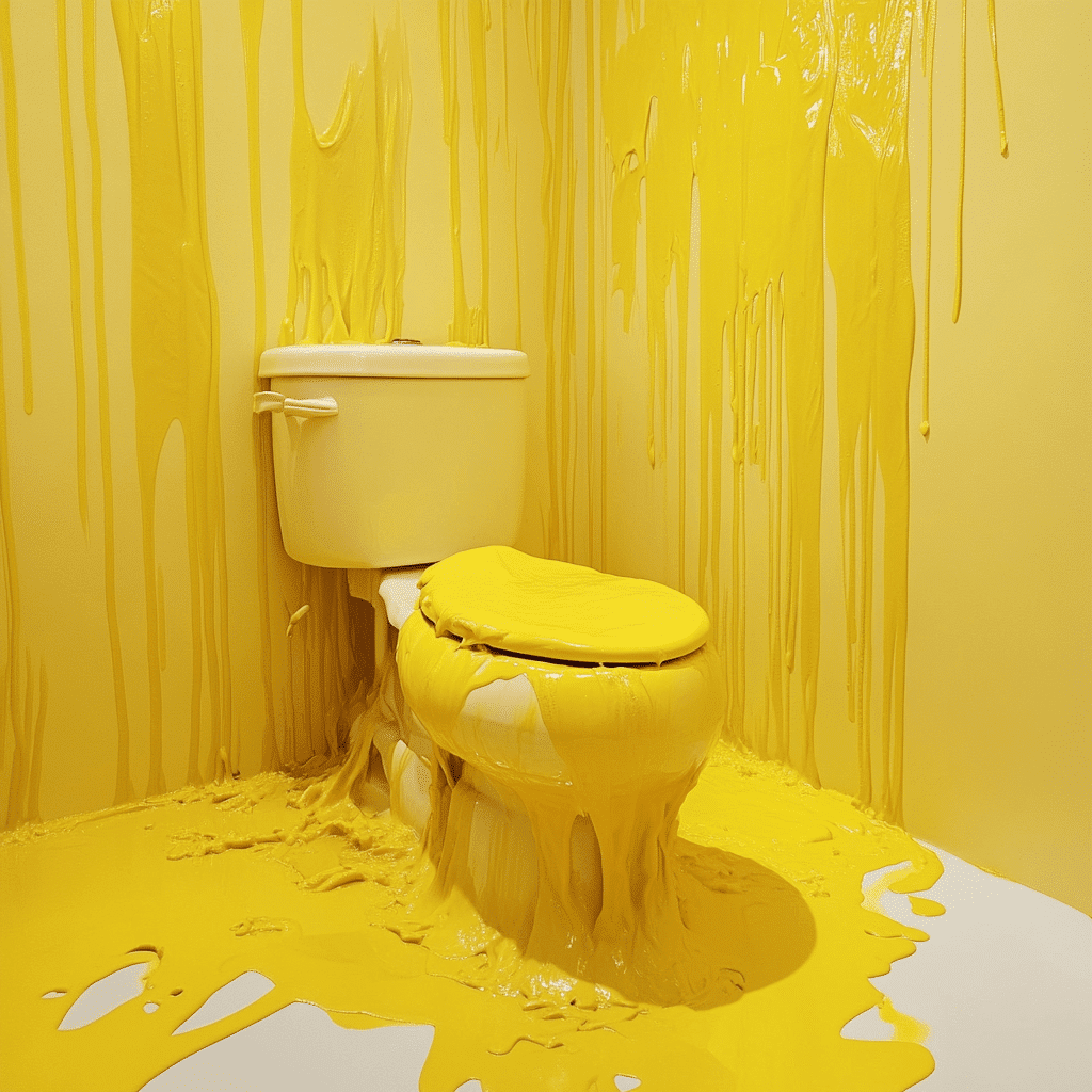 bright yellow pee