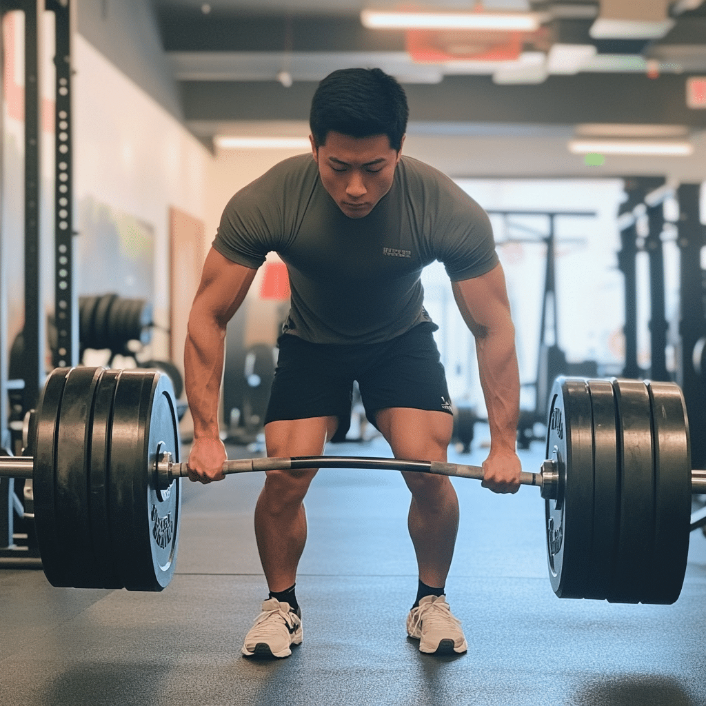 dumbbell deadlift