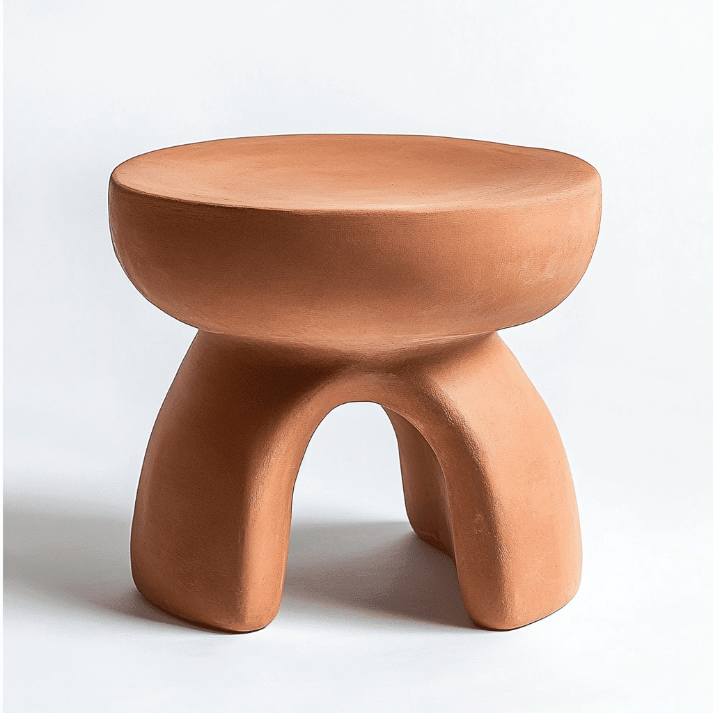 clay colored stool