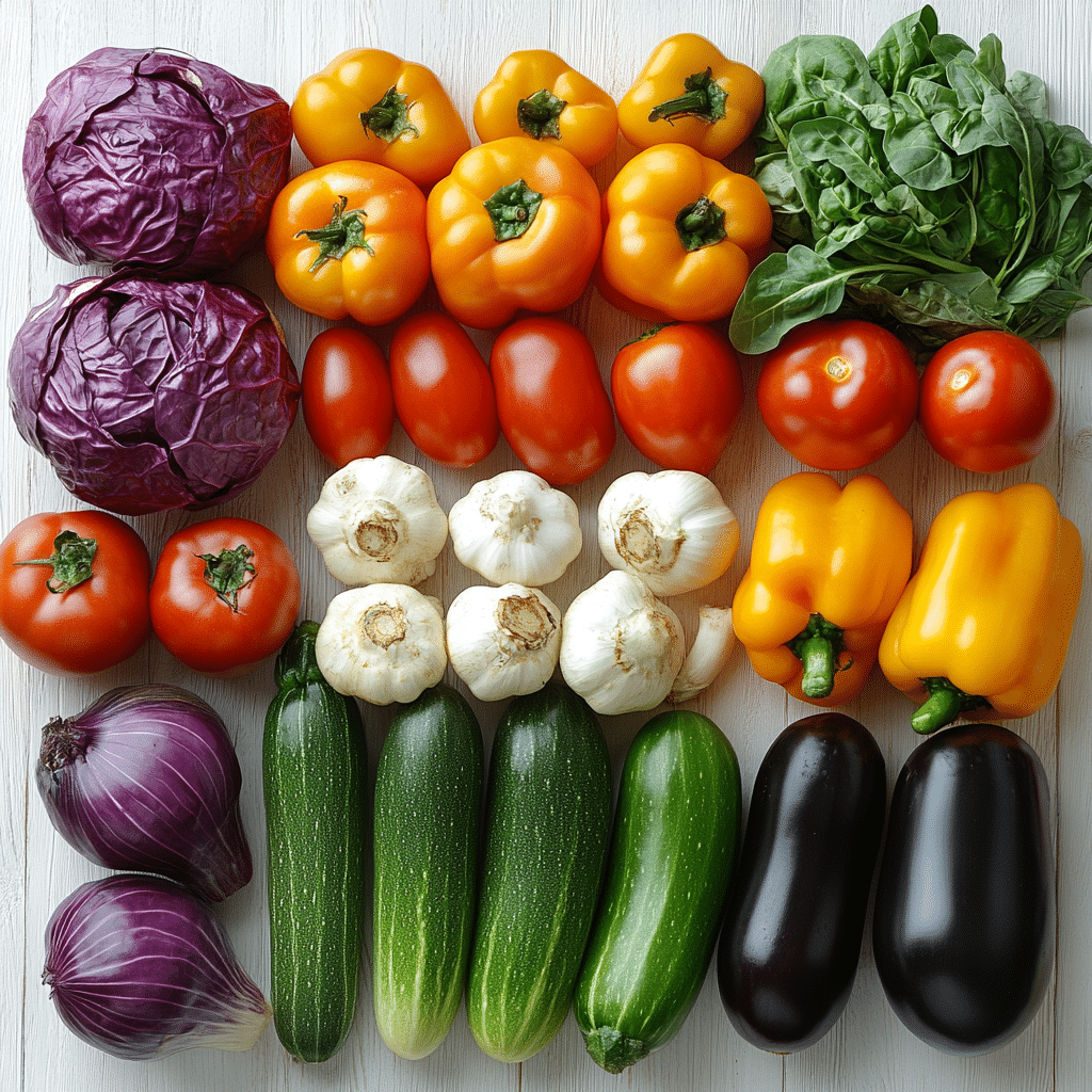 vegetables list