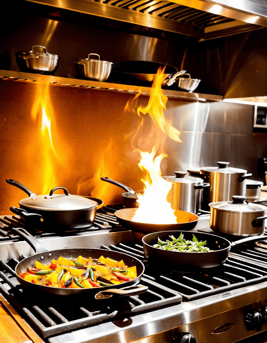 the kitchen
