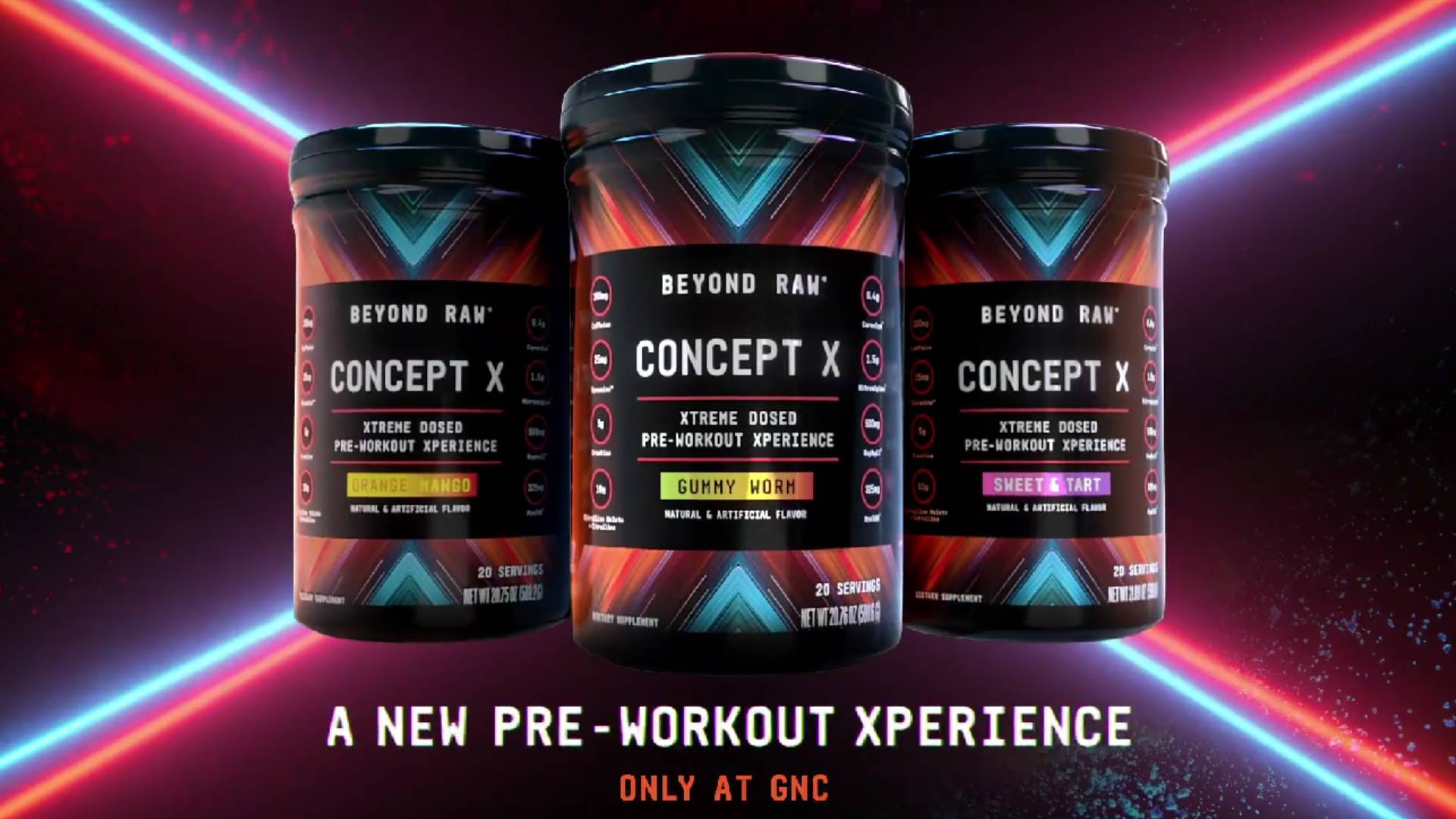 GNC Launches Concept X, the Most Xtreme Pre Workout Ever