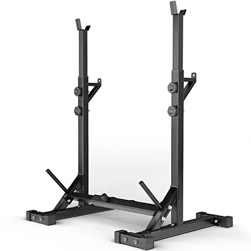 Elevens Squat Rack Stand Adjustable Bench Press Rack Barbell Rack Stand Multi Function Weight Lifting Rack For Home Gym Strength Training