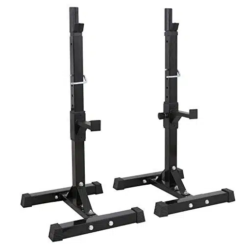 Fc Max Load Lbs Pair Of Adjustable Squat Rack Sturdy Steel Squat Barbell Free Bench Press Stands Gymhome Gym Portable Dumbbell Racks Stands (One Pairtwo Pcs)