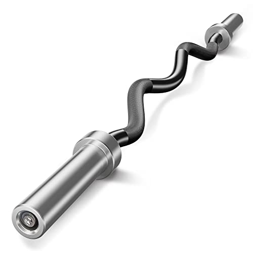 Olympic Barbell Ez Bar Curl Bar Ftftft For Inch Weight Plates Perfect For Home Fitness Lblblblblblb Black Lb Olympic Barbell Ez Bar Curl Bar Ftftft For Inch Weight Plates, Perfect For Home Fitness (Lblblblblblb) (Black Lb)