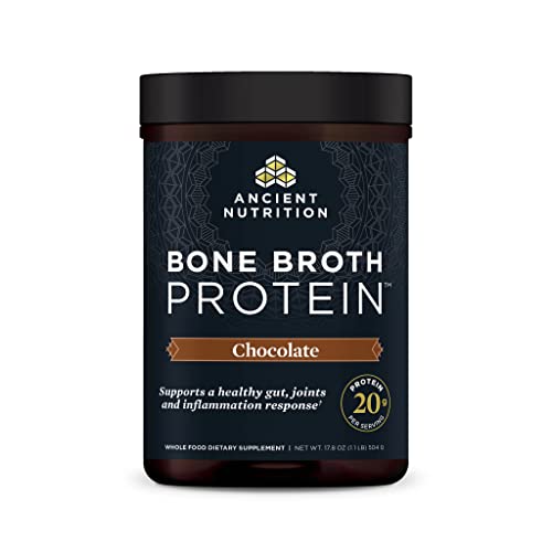 Ancient Nutrition Protein Powder Made From Real Bone Broth Chocolate G Protein Per Serving Serving Tub Gluten Free Hydrolyzed Collagen Peptides Supplement Great In Protein Shakes Ancient Nutrition Protein Powder Made From Real Bone Broth, Chocolate, G Protein Per Serving, Serving Tub, Gluten Free Hydrolyzed Collagen Peptides Supplement, Great In Protein Shakes
