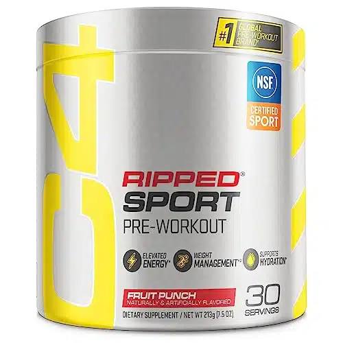 Cripped Sport Pre Workout Powder Fruit Punch   Nsf Certified For Sport + Sugar Free Preworkout Energy Supplement For Men &Amp; Women  Mg Caffeine  Servings