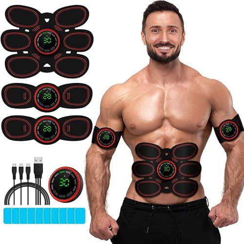 Drezela Abs Stimulator Muscle Toner Ab Machine Trainer Usb Rechargeable Gear For Abdomenarmleg Fitness Strength Training Workout Equipment For Men And Women Drezela Abs Stimulator Muscle Toner, Ab Machine Trainer Usb Rechargeable Gear For Abdomenarmleg, Fitness Strength Training Workout Equipment For Men And Women