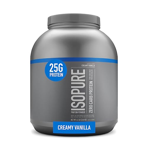 Isopure Protein Powder, Whey Isolate With Vitamin C &Amp; Zinc For Immune Support, G Protein, Zero Carb &Amp; Keto Friendly, Flavor Creamy Vanilla, Servings, Pounds (Packaging May Vary)