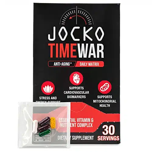 Jocko Fuel Time War Multivitamin   Healthy Aging Supplement For Heart, Bone, &Amp; Eye Health, Essential Vitamins And Minerals, Supports Stress Relief And Energy Levels   Day Supply