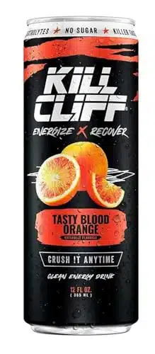 Kill Cliff Energy &Amp; Recovery Drink  Electrolytes &Amp; B Vitamins  Natural, Clean Energy Drink  Zero Sugar  Keto  Pack (Tasty Blood Orange)