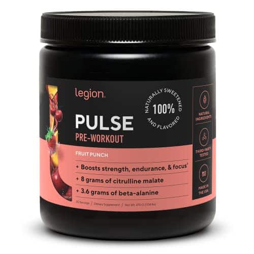 Legion Pulse Pre Workout Supplement All Natural Nitric Oxide Preworkout Drink To Boost Energy Creatine Free Naturally Sweetened Beta Alanine Citrulline Alpha Gpc Fruit Punch Legion Pulse Pre Workout Supplement All Natural Nitric Oxide Preworkout Drink To Boost Energy, Creatine Free, Naturally Sweetened, Beta Alanine, Citrulline, Alpha Gpc (Fruit Punch)