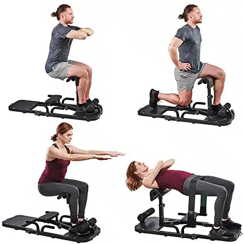 Lifepro In Sissy Squat Machine &Amp; Hip Thrust Machine   Deep Squat Workout Machine &Amp; Glutes Workout Equipment For Home Gym   Build Whole Body Strength, Improve Balance &Amp; Posture, &Amp; Sculpt Your Booty