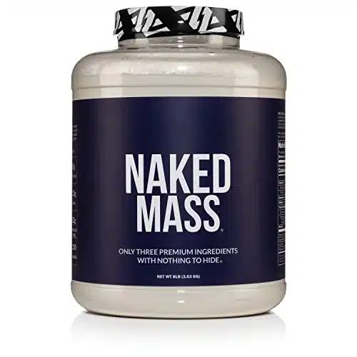 Naked Nutrition Naked Mass   Natural Weight Gainer Protein Powder   Lb Bulk, Gmo Free, Gluten Free &Amp; Soy Free. No Artificial Ingredients   ,Calories   Servings