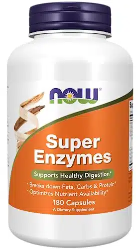 Now Supplements, Super Enzymes, Formulated With Bromelain, Ox Bile, Pancreatin And Papain,Capsules