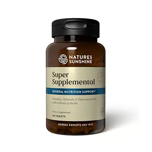 Nature'S Sunshine Super Supplemental, Tablets  Multivitamin For Men And Women Provides Vitamins, Minerals, Amino Acids, Herbs, Fruit Powders, Veggie Powders, And Carotenoids