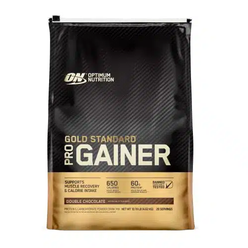Optimum Nutrition Gs Pro Gainers Weight Gainer Protein Powder,Vitamin C And Zinc For Immune Support, Double Rich Chocolate, Pounds (Packaging May Vary)