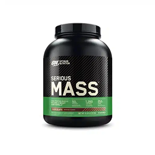 Optimum Nutrition Serious Mass Weight Gainer Protein Powder, Vitamin C, Zinc And Vitamin D For Immune Support, Chocolate, Pound (Packaging May Vary)
