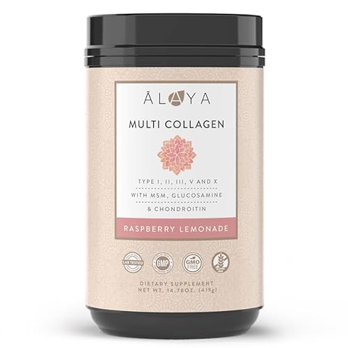 Alaya Multi Collagen Powder Type I Ii Iii V X Hydrolyzed Collagen Peptides Protein Powder Supplement With Msm Gc Raspberry Lemonade Alaya Multi Collagen Powder Type I, Ii, Iii, V, X Hydrolyzed Collagen Peptides Protein Powder Supplement With Msm + Gc (Raspberry Lemonade)