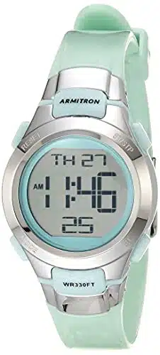 Armitron Sport Women'S Digital Chronograph Resin Strap Watch,