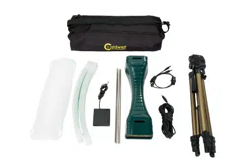 Caldwell Ballistic Precision Chronograph Premium Kit With Tripod For Shooting Indoor And Outdoor Mpsfps Readings Green