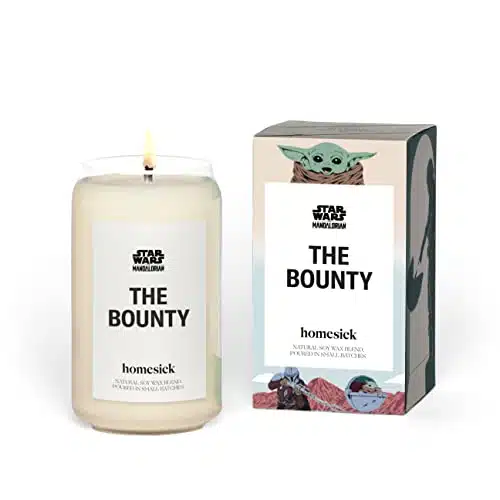 Homesick Premium Scented Candle, Star Wars Mandalorian The Bounty Candle   Scents Of Desert Sands, Volcanic Ash, Vetiver, Oz, Hour Burn, Gifts, Soy Blend Candle Home Dã©Cor