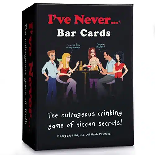 I'Ve Never... Bar Cards  Funny Card Game With Truth Or Dare Challenges For Parties, Get Togethers, Vacations, Game Nights &Amp; Gifts  Fun Card Games For Friends And Adults  + Players  Ages +