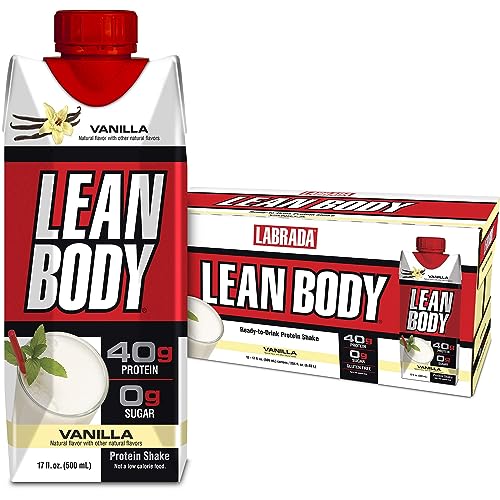 Lean Body Ready To Drink Vanilla Protein Shake G Protein Whey Blend Sugar Gluten Free Vitamins Minerals Fl Oz Pack Of Labrada Lean Body Ready To Drink Vanilla Protein Shake, G Protein, Whey Blend, Sugar, Gluten Free, Vitamins &Amp; Minerals, Fl Oz (Pack Of ) Labrada