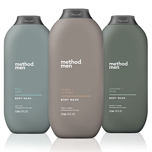 Method Men Pack Body Wash Oz Each Sea Surf Cedar Cypress Juniper Sage Method Men, Pack Body Wash Oz Each (Sea + Surf, Cedar + Cypress, Juniper + Sage)
