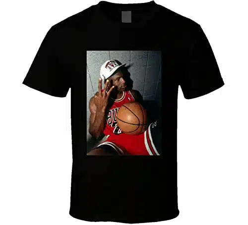 Michael Jordan Peat Retro Chicago Basketball T Shirt M Black