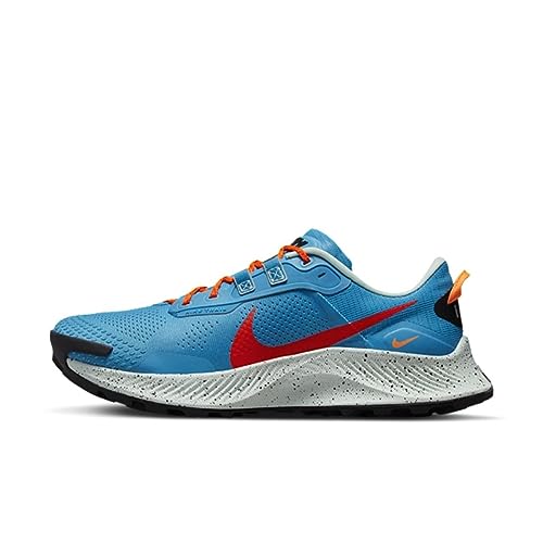 Nike Pegasus Trail Ens Running Trainers Dasneakers Shoes ( Eu , Laser Blue Habanero Red )