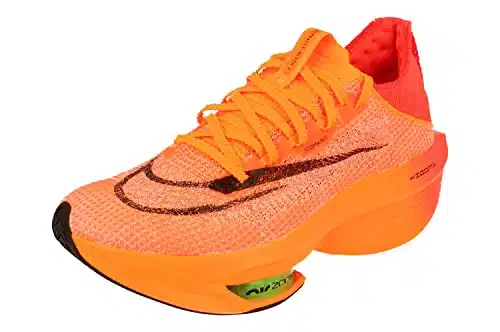 Nike Womens Air Zoom Alphafly Next% Running Trainers Dnsneakers Shoes (.Eu , Total Orange Black )