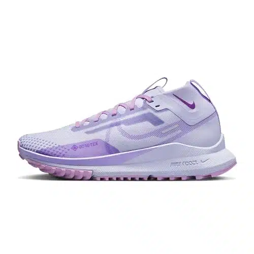 Nike Women'S React Pegasus Trail Gore Tex Trail Running Shoe (Oxygen Purplerush Fuchsiavivid Purplespace Purple, Us Footwear Size System, Adult, Women, Numeric, Medium, )