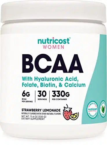 Nutricost Bcaa For Women (Strawberry Lemonade, Servings)   Formulated Specifically For Women   Non Gmo And Gluten Free
