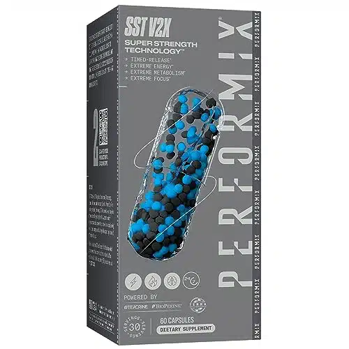 Performix   Sst Vx   Pre Workout   Mg Caffeine   Energy Supplements   No Crash   Fat Burner   Nootropic   Timed Release For All Day Focus, Mood &Amp; Energy Boost   Men &Amp; Women   Capsules