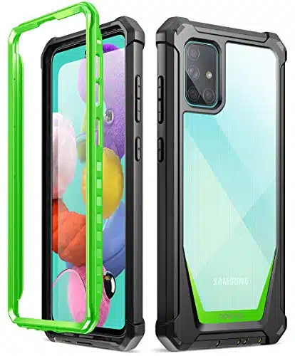Poetic Guardian Series For Samsung Galaxy Ag Case, [Not Fit Galaxy Ag Version] Full Body Hybrid Shockproof Bumper Cover With Built In Screen Protector, Greenclear