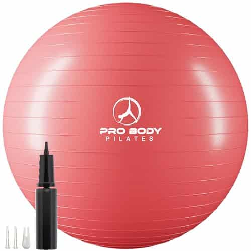 Probody Pilates Ball Exercise Ball Yoga Ball Multiple Sizes Stability Ball Chair Gym Grade Birthing Ball For Pregnancy Fitness Balance Workout And Physical Therapy Red Cm Probody Pilates Ball Exercise Ball Yoga Ball, Multiple Sizes Stability Ball Chair, Gym Grade Birthing Ball For Pregnancy, Fitness, Balance, Workout And Physical Therapy (Red, Cm)