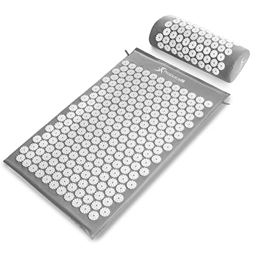 Prosourcefit Acupressure Mat And Pillow Set With Natural Linen For Backneck Pain Relief And Muscle Prosourcefit Acupressure Mat And Pillow Set With % Natural Linen For Backneck Pain Relief And Muscle Relaxation