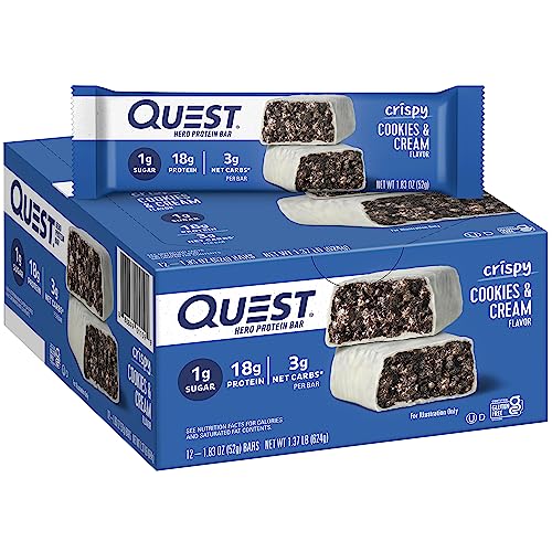 Quest Nutrition Cookies Cream Hero Bar Oz Ct Quest Nutrition Cookies &Amp; Cream Hero Bar, Oz, Ct