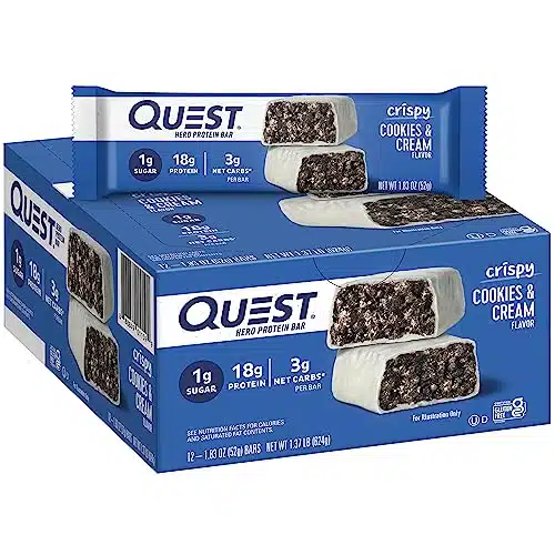 Quest Nutrition Cookies &Amp; Cream Hero Bar, Oz, Ct