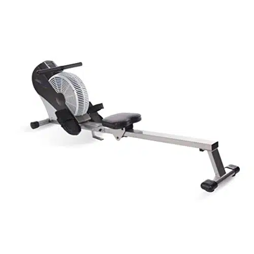 Stamina Ats Air Rower Machine With Smart Workout App   Foldable Rowing Machine With Dynamic Air Resistance For Home Gym Fitness   Up To Lbs Weight Capacity   Blackchrome