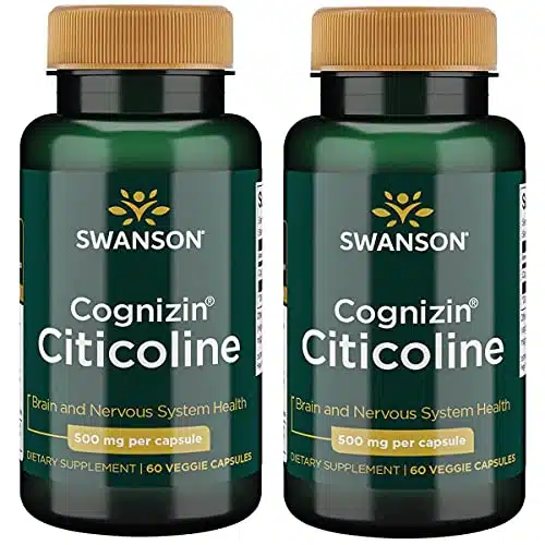 Swanson Cognizin Citicoline ,Illigrams Veg Capsules (Pack)